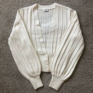 WILFRED/ MERINO WOOL V - NECK CARDIGAN.